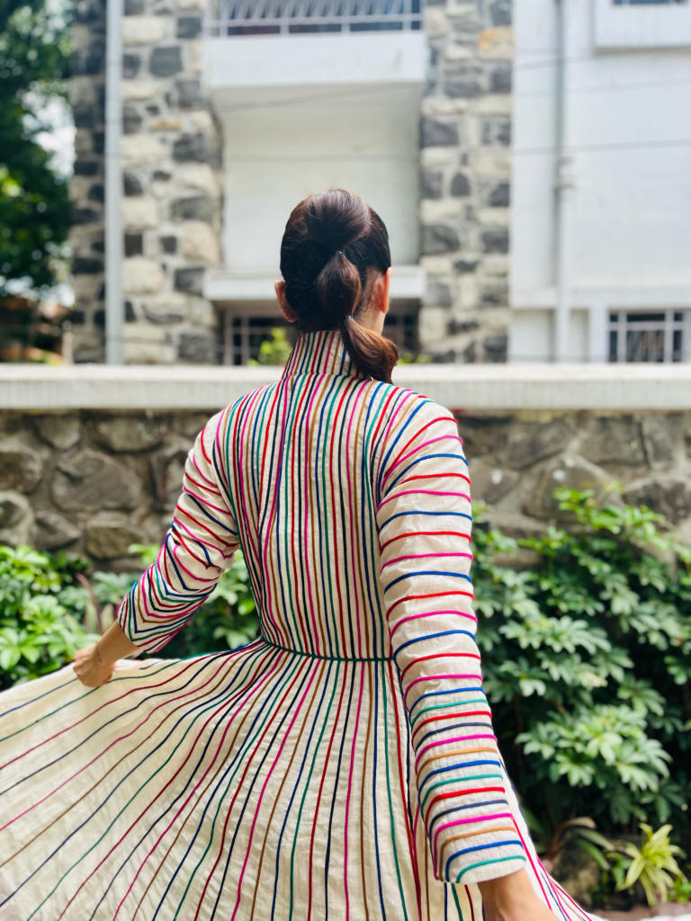 Thakur Jacket cotton by Ka-Sha in multi color for women in Singapore