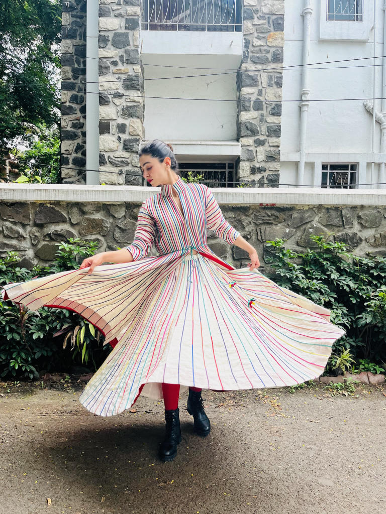 Thakur Jacket cotton by Ka-Sha in multi color for women in Singapore