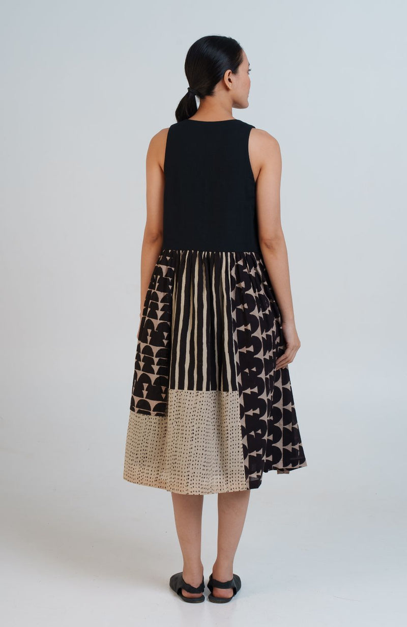The Erica Dress cotton by World of Crow in black color for women in Singapore