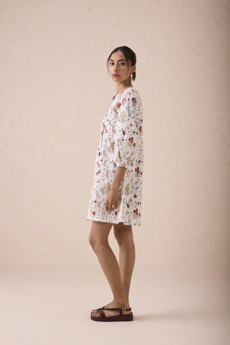 The Forest Pine Organic Cotton Short Dress