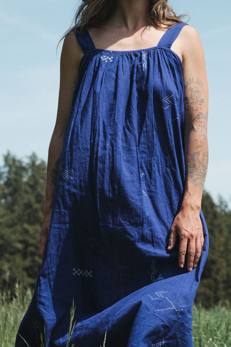 The Gemma Dress by World of Crow in purple color for women in Singapore