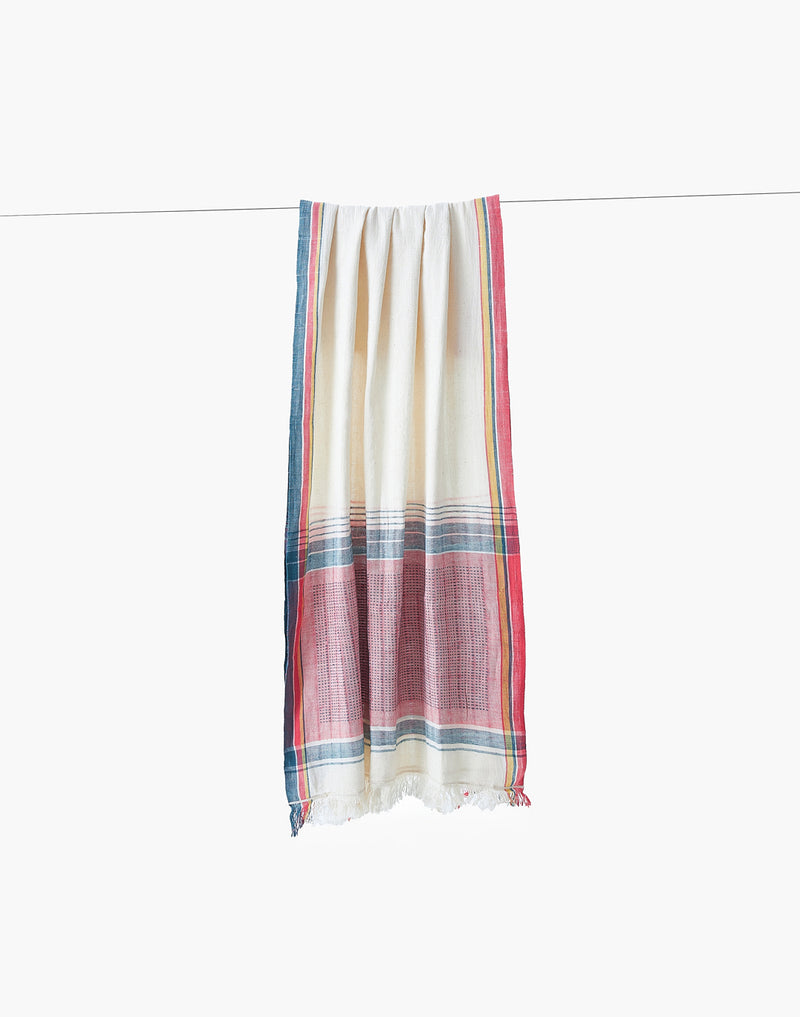 The Harbor Weave stole cotton by World of Crow in multi color for women in Singapore