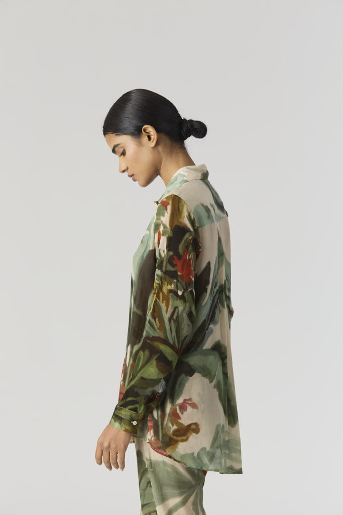 THE HUNT CO-ORD SET by Yam in green color for women in Singapore