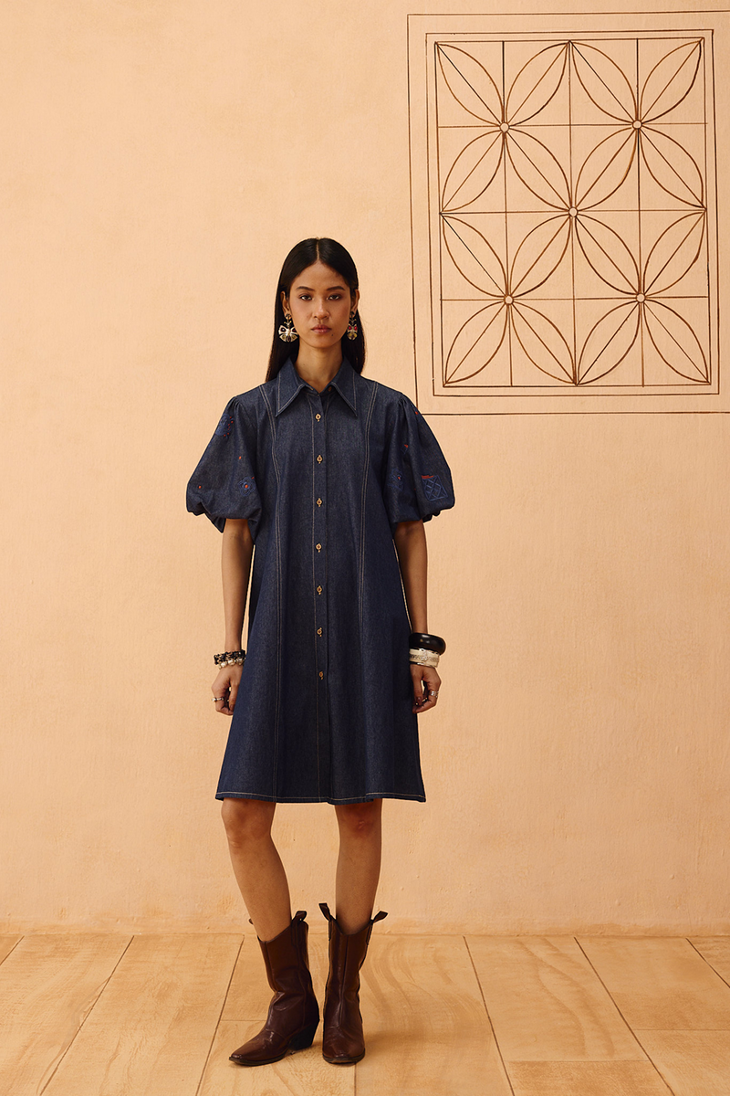 The Keepsake Sustainable Denim Dress denim dress by SUI in blue for women in Singapore