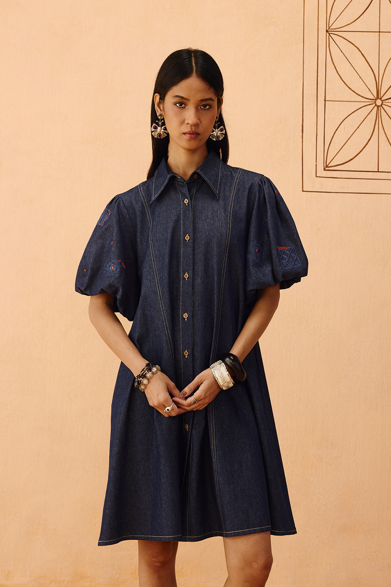 The Keepsake Sustainable Denim Dress denim dress by SUI in blue for women in Singapore