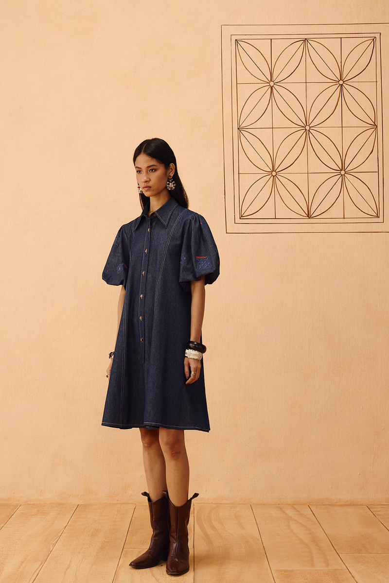 The Keepsake Sustainable Denim Dress denim dress by SUI in blue for women in Singapore
