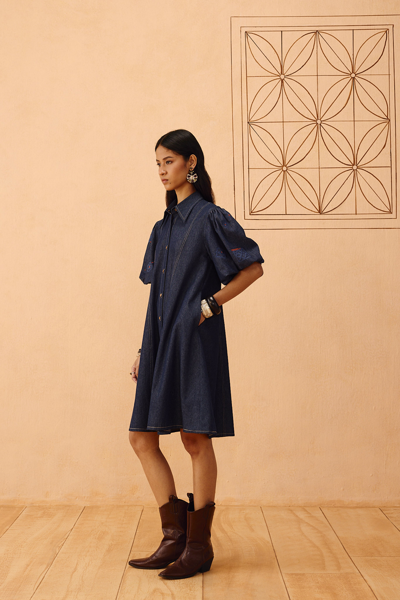 The Keepsake Sustainable Denim Dress denim dress by SUI in blue for women in Singapore