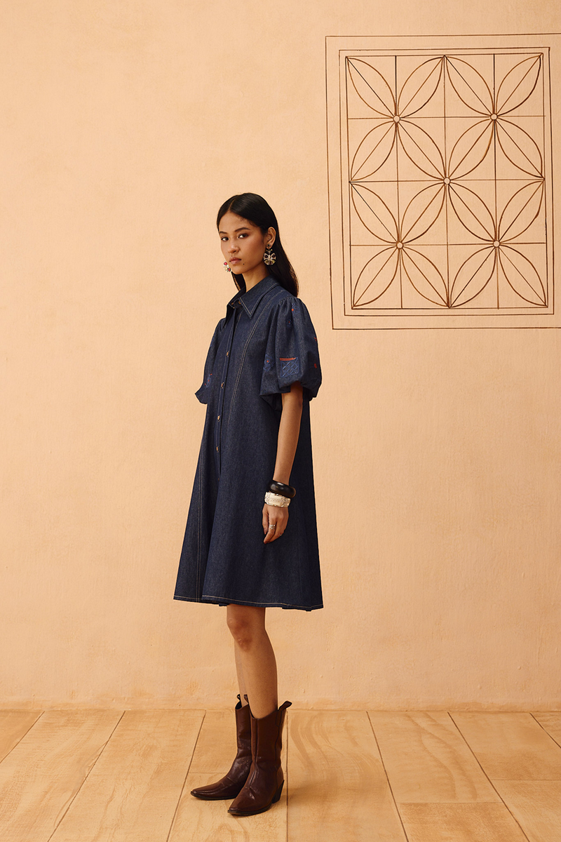 The Keepsake Sustainable Denim Dress denim dress by SUI in blue for women in Singapore