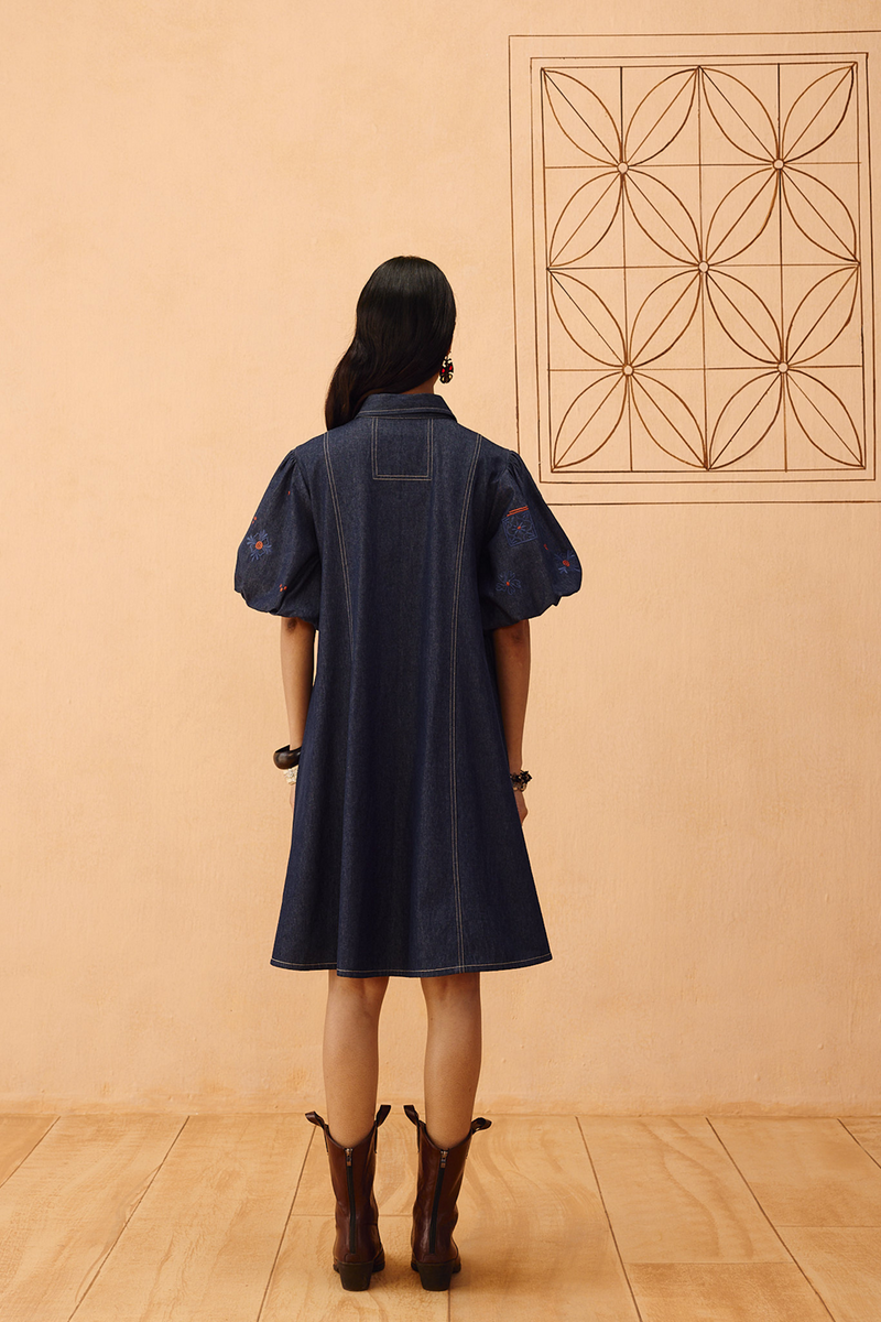 The Keepsake Sustainable Denim Dress denim dress by SUI in blue for women in Singapore