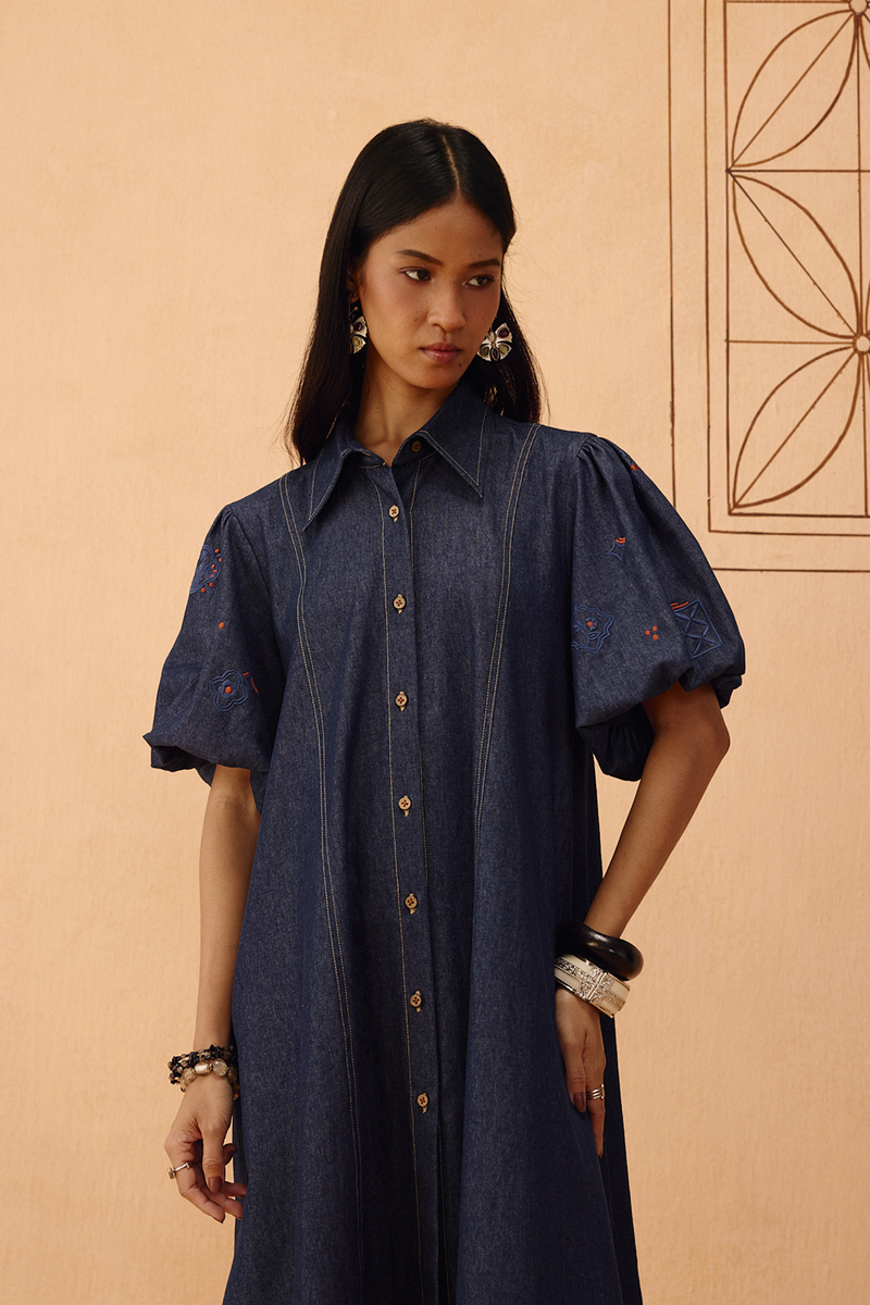 The Keepsake Sustainable Denim Dress denim dress by SUI in blue for women in Singapore