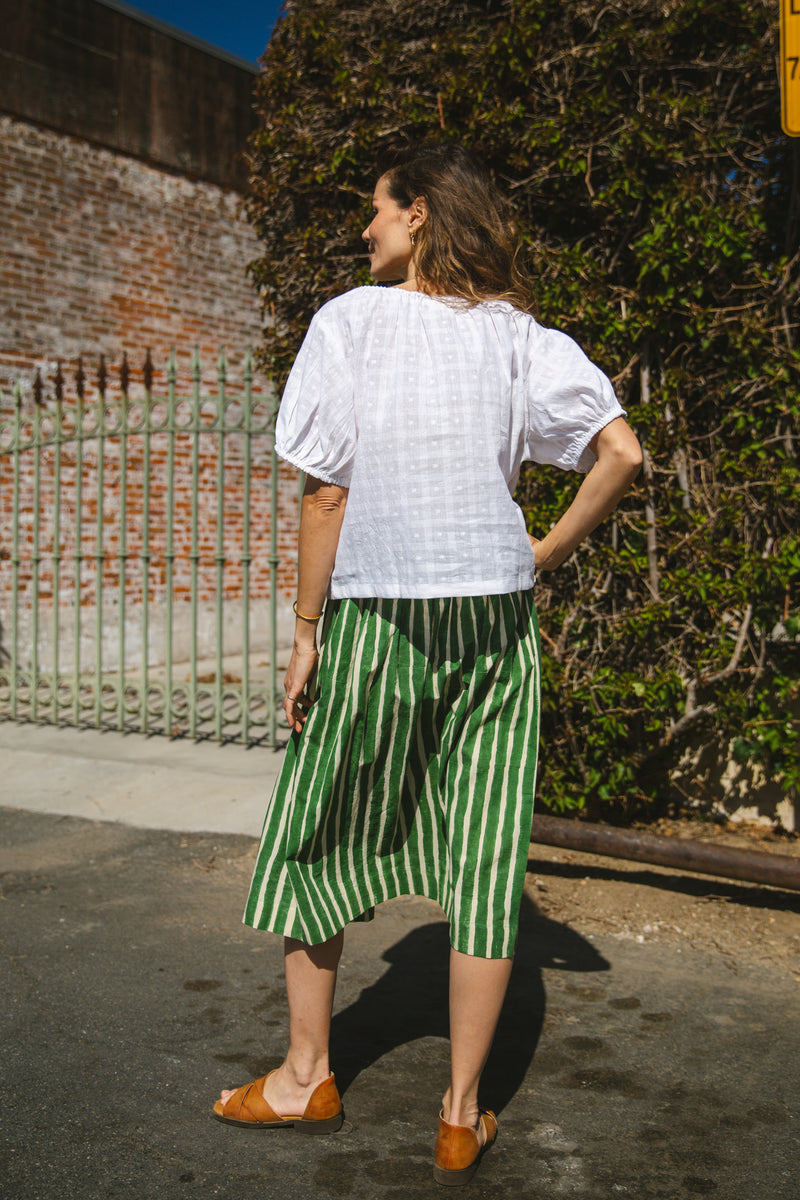The Mary Top-White cotton by World of Crow in white color for women in Singapore
