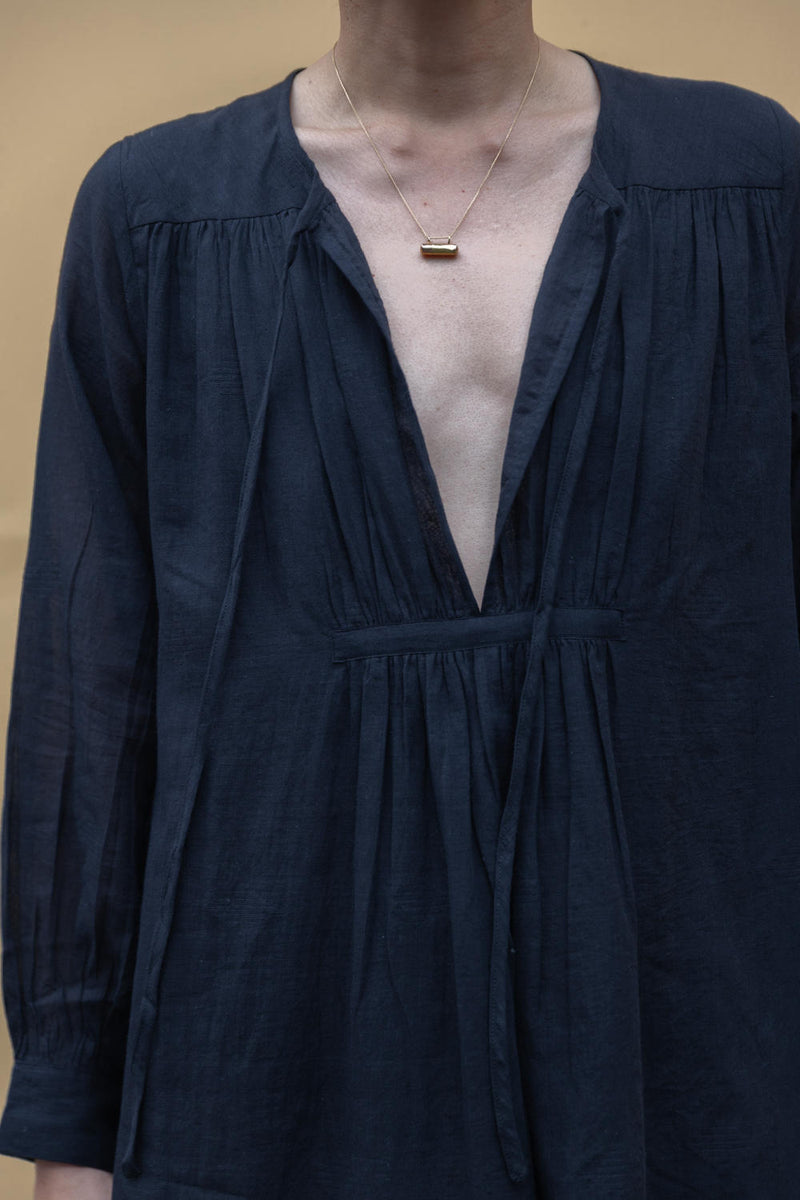 The Met Dress-Black cotton by World of Crow in black color for women in Singapore
