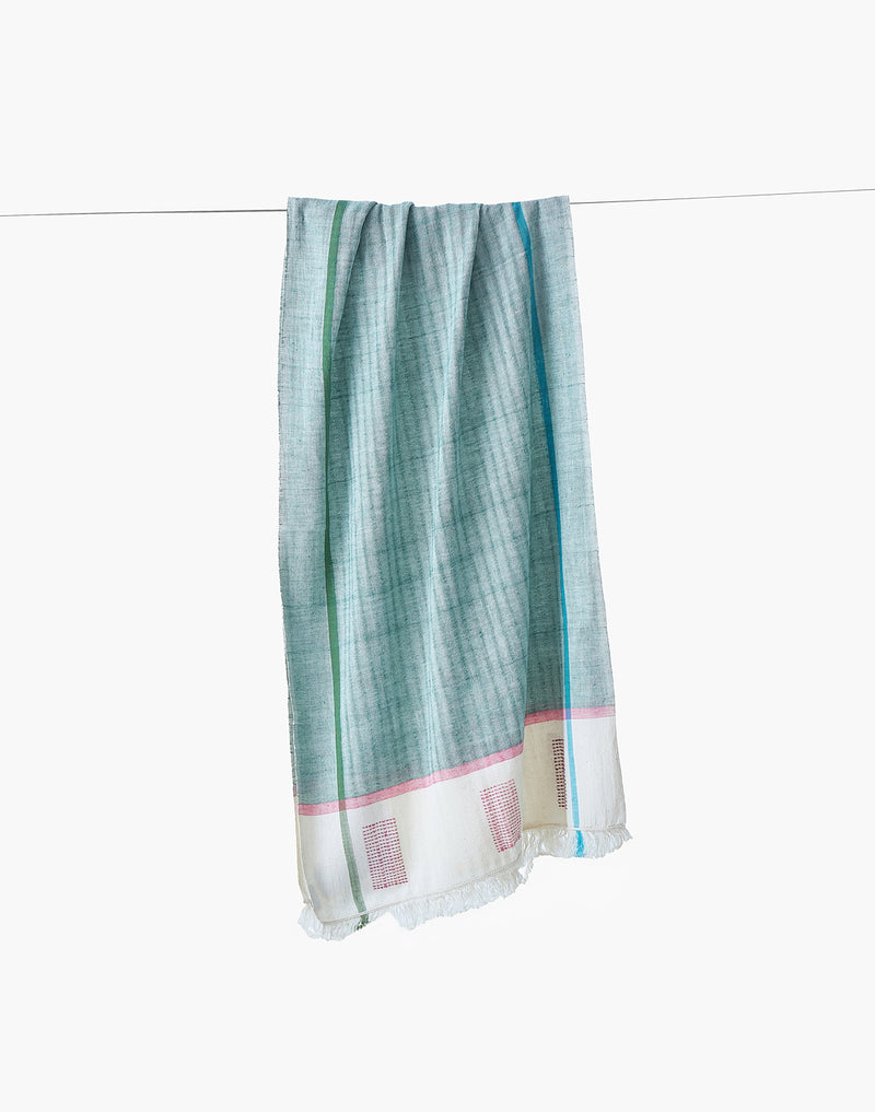 The Mint Check stole cotton by World of Crow for women in Singapore