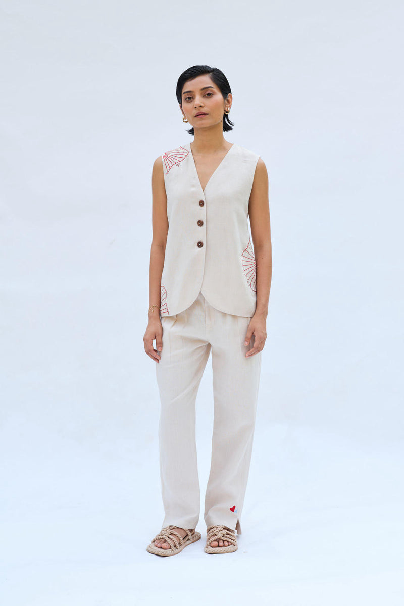 The Misty Linen Waistcoat