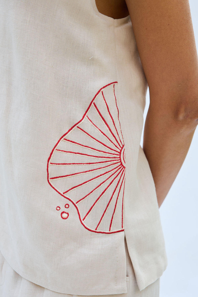 The Misty Linen Waistcoat