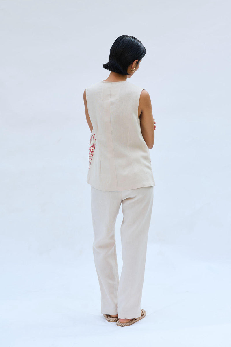 The Misty Linen Waistcoat