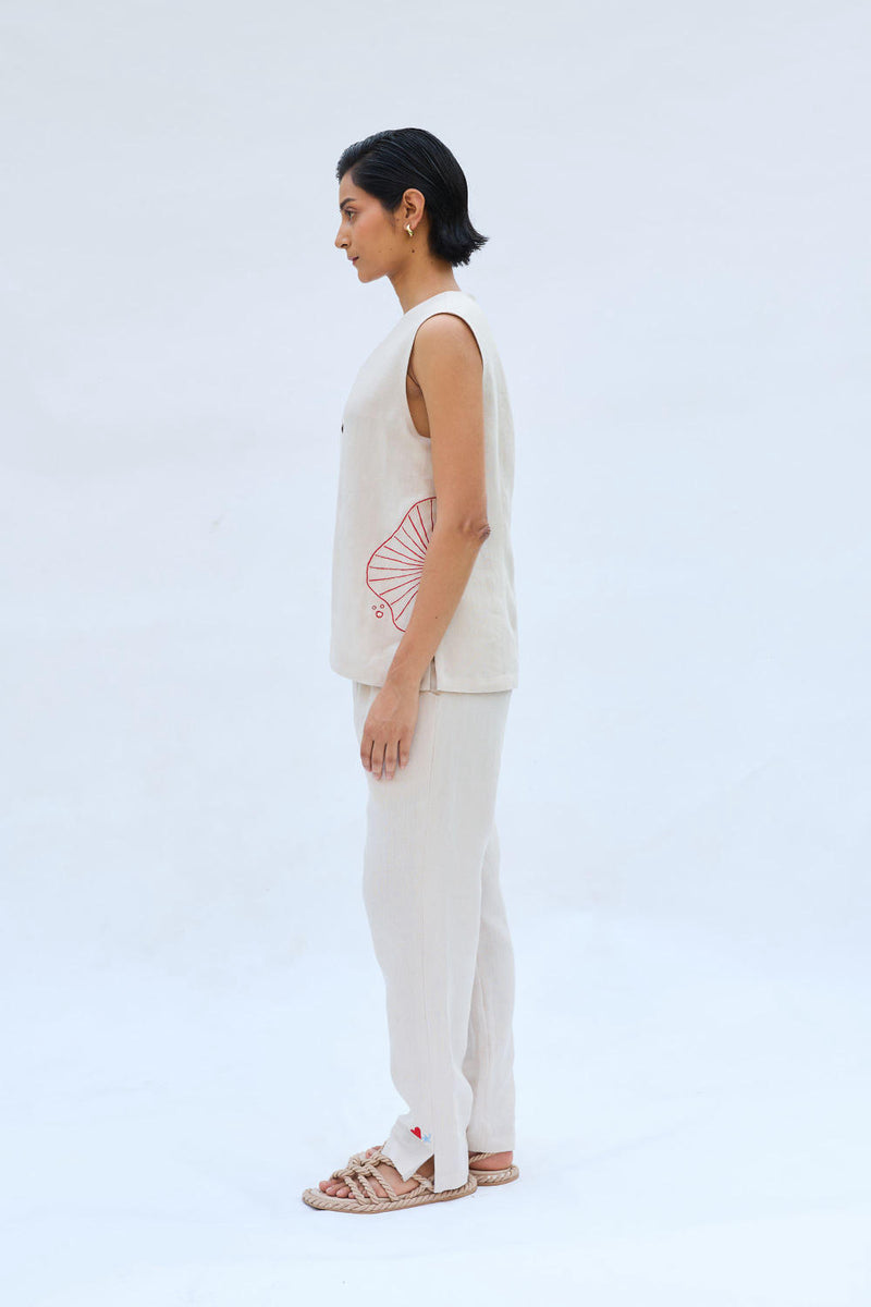 The Misty Linen Waistcoat