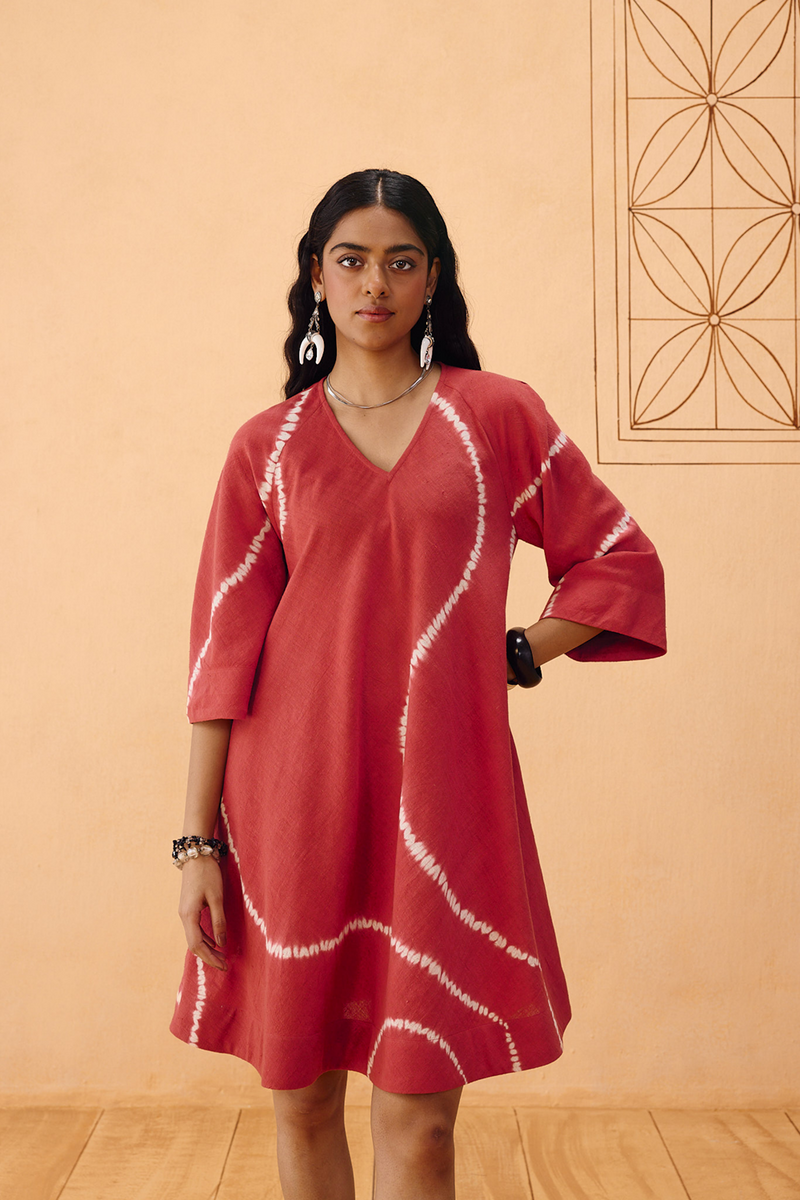 The Path Tie Dye Kala Cotton Dress kala cotton dress by SUI in terra for women in Singapore
