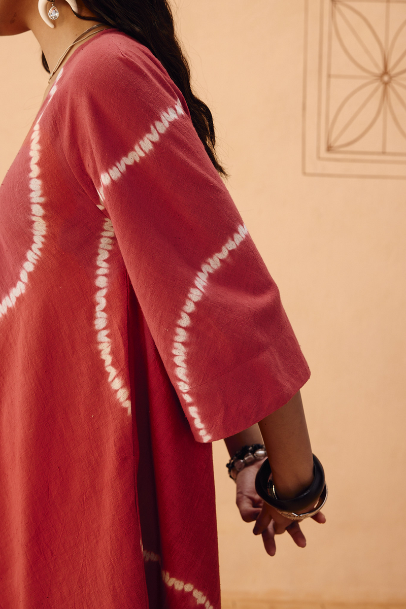 The Path Tie Dye Kala Cotton Dress kala cotton dress by SUI in terra for women in Singapore