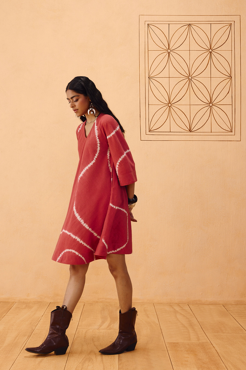The Path Tie Dye Kala Cotton Dress kala cotton dress by SUI in terra for women in Singapore