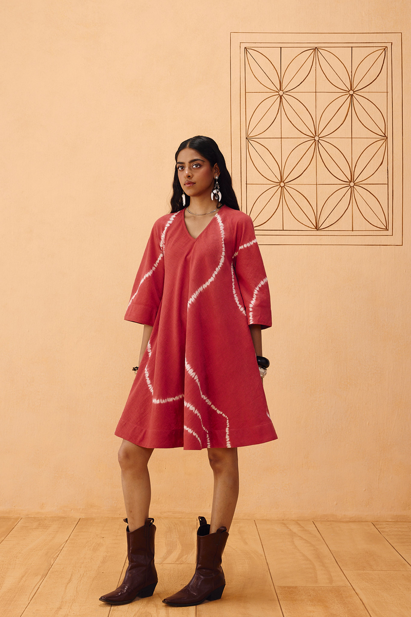 The Path Tie Dye Kala Cotton Dress kala cotton dress by SUI in terra for women in Singapore