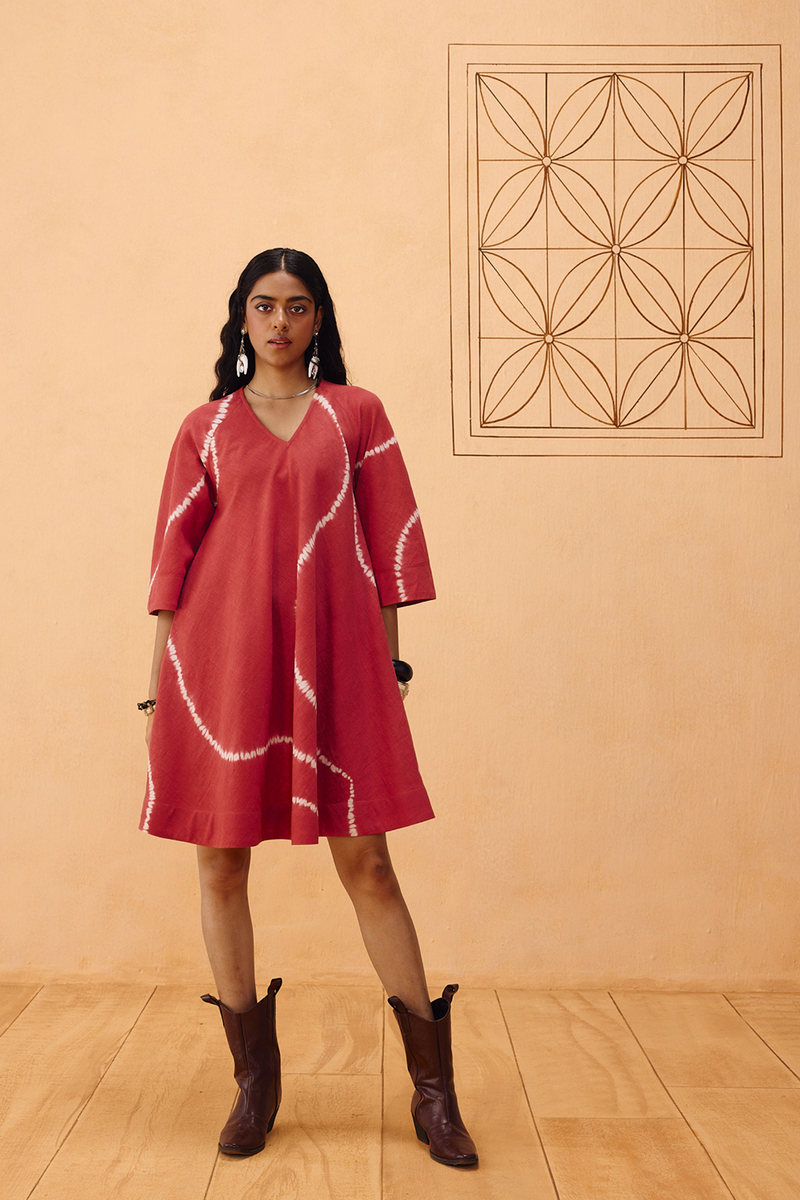 The Path Tie Dye Kala Cotton Dress kala cotton dress by SUI in terra for women in Singapore