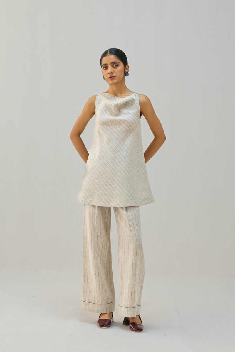 The Ripple Linen Top