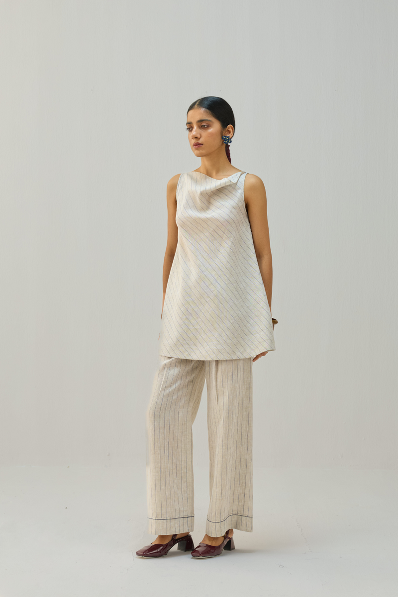 The Ripple Linen Top