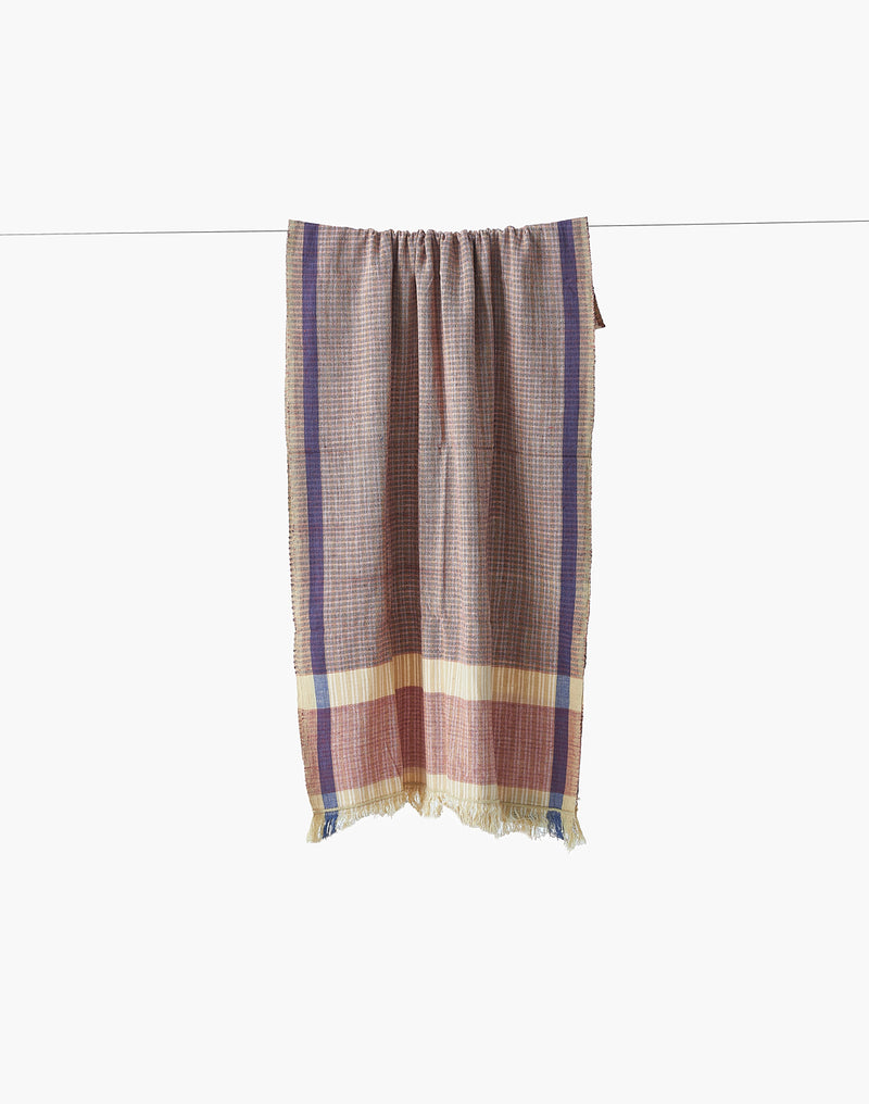 The Saffron & Merlot Stole cotton by World of Crow in multi color for women in Singapore