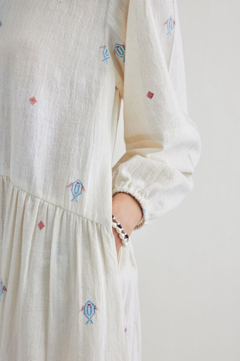 The Shoal Handwoven Kala Cotton Maxi Dress