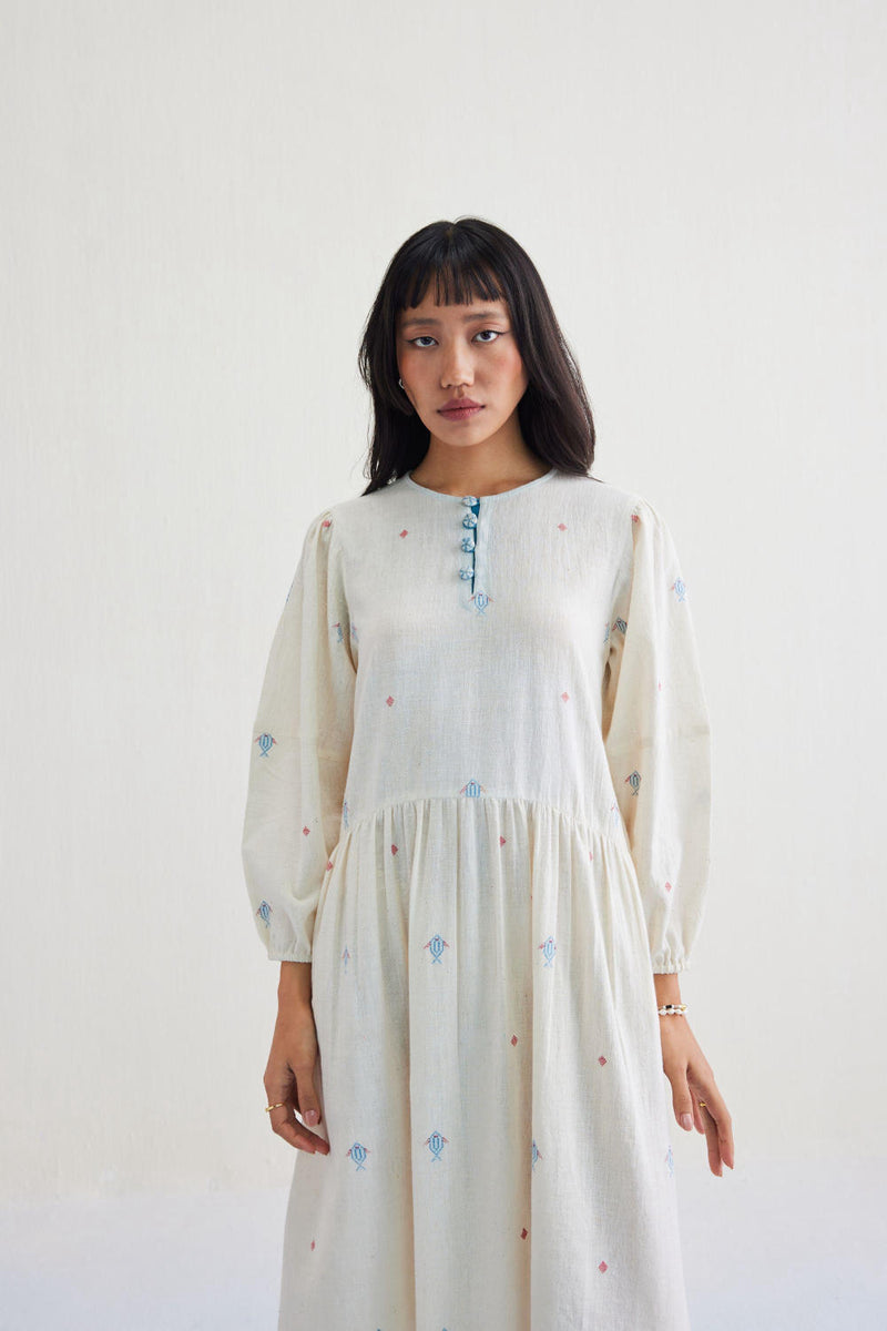 The Shoal Handwoven Kala Cotton Maxi Dress