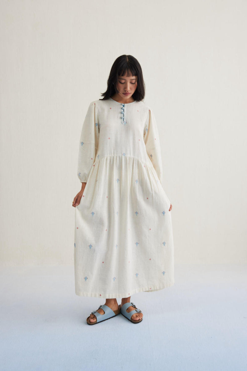The Shoal Handwoven Kala Cotton Maxi Dress