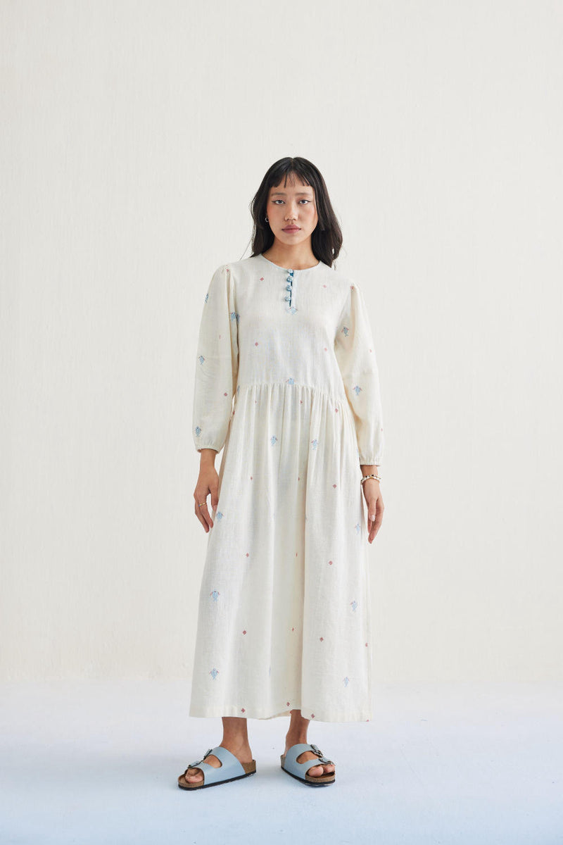 The Shoal Handwoven Kala Cotton Maxi Dress