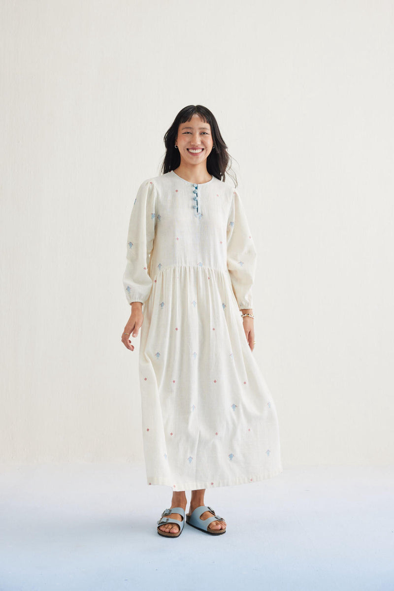 The Shoal Handwoven Kala Cotton Maxi Dress