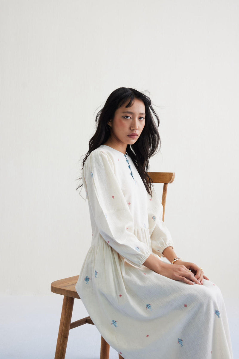 The Shoal Handwoven Kala Cotton Maxi Dress