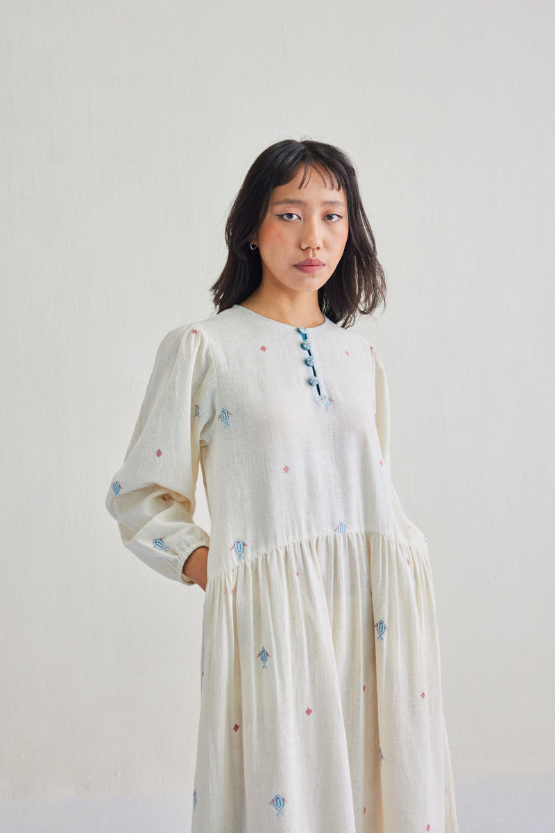 The Shoal Handwoven Kala Cotton Maxi Dress