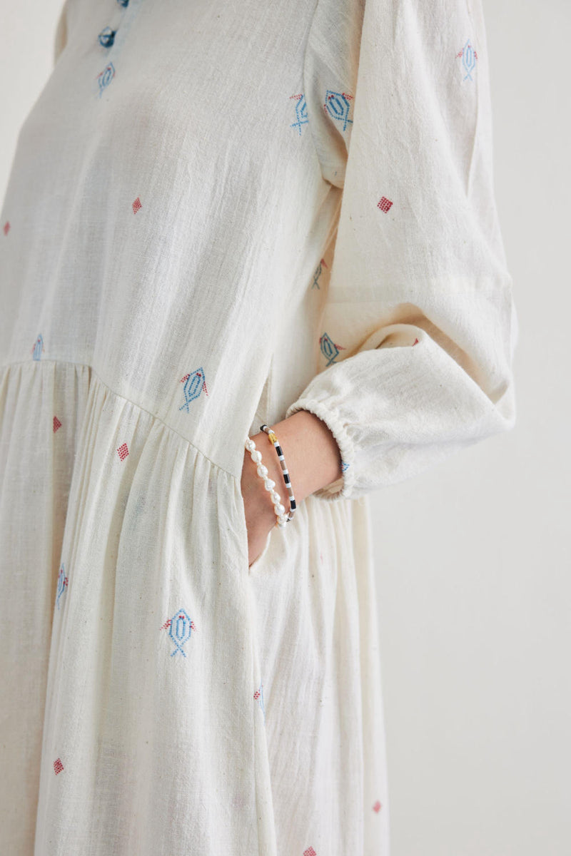 The Shoal Handwoven Kala Cotton Maxi Dress