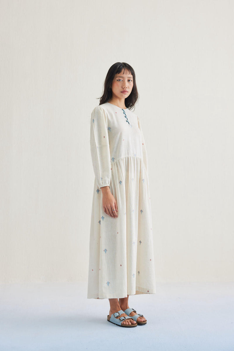 The Shoal Handwoven Kala Cotton Maxi Dress