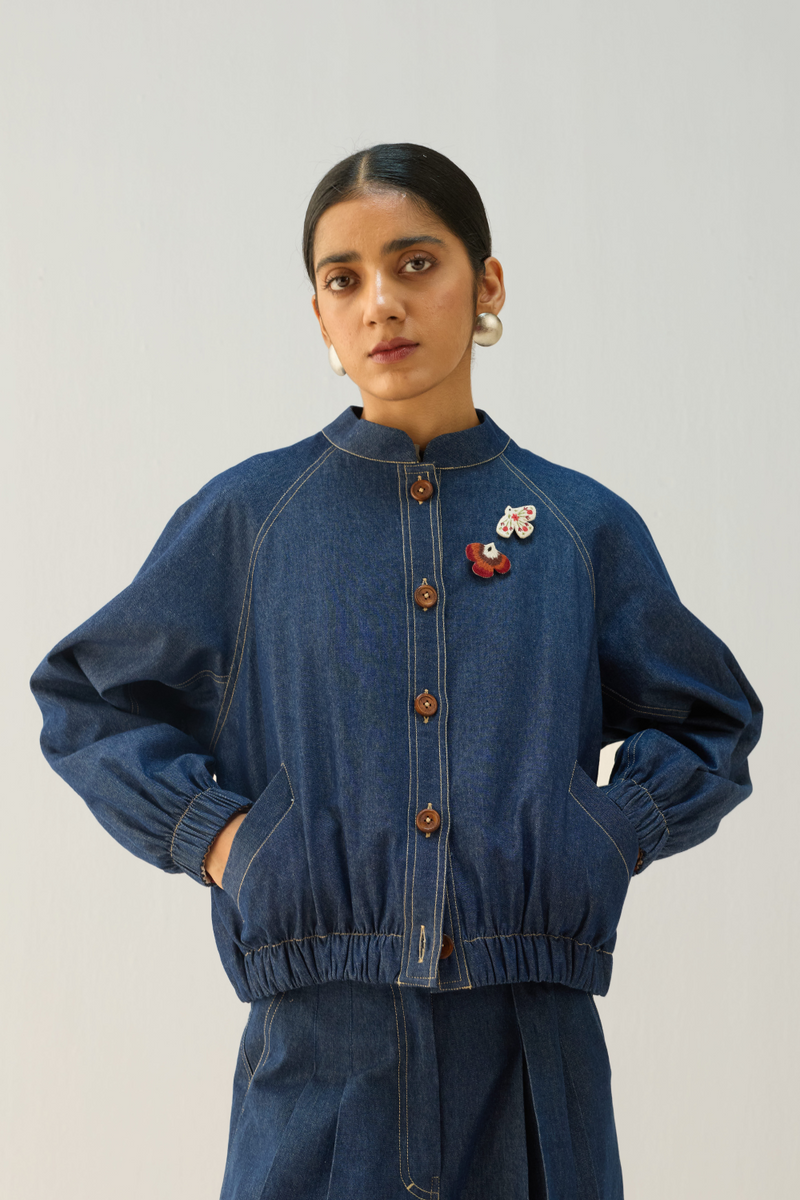 The Slow Sustainable Denim Bomber Jacket