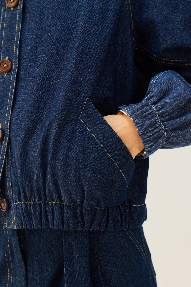 The Slow Sustainable Denim Bomber Jacket