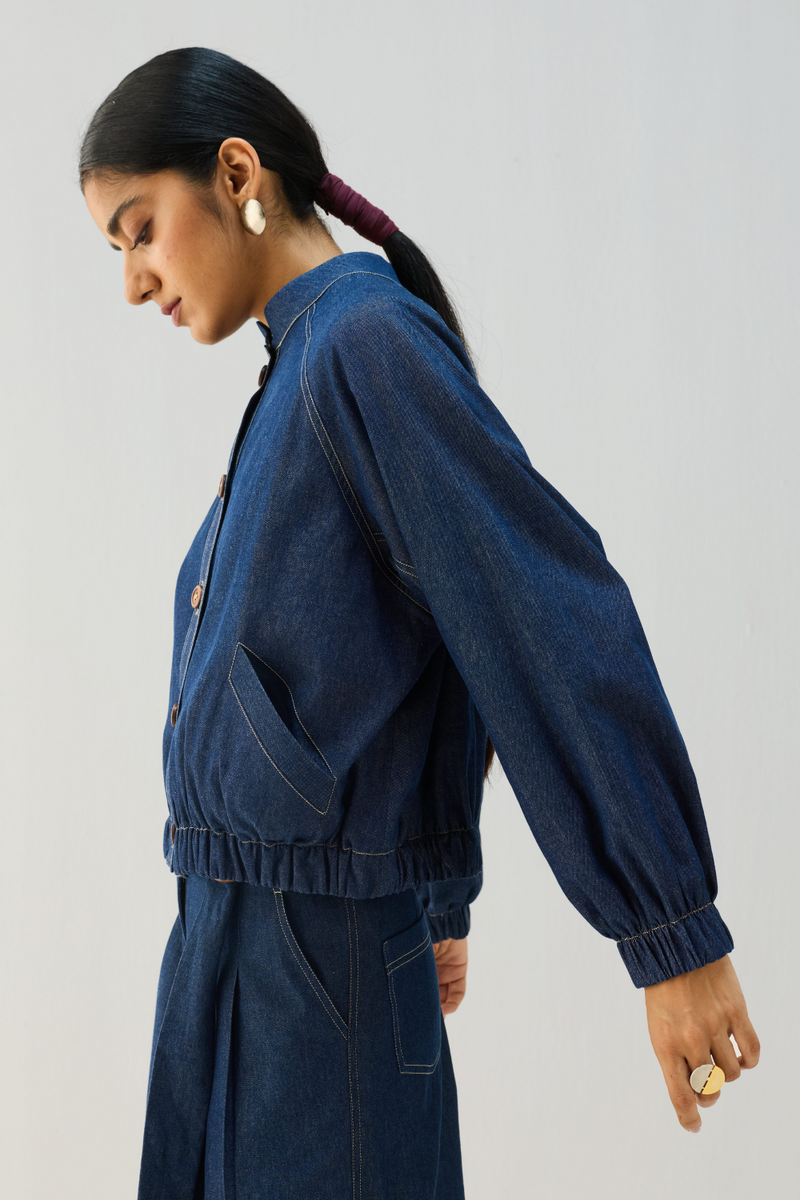 The Slow Sustainable Denim Bomber Jacket