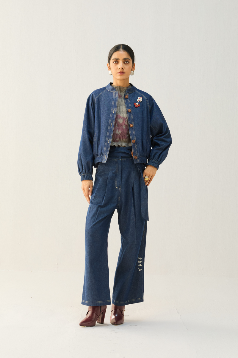 The Slow Sustainable Denim Bomber Jacket