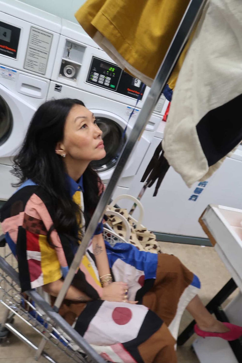 The Fillmore Shirt - Patchwork cotton by World of Crow in multi color for women in Singapore