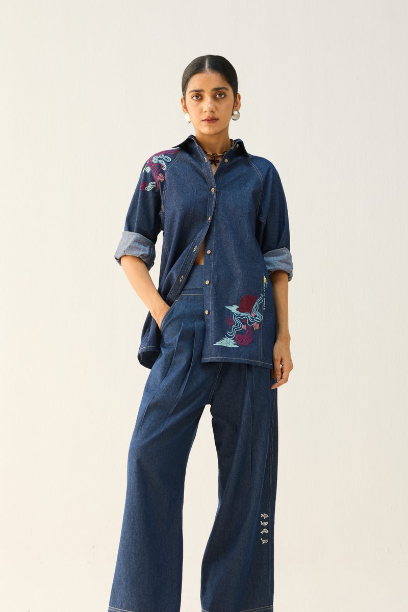 The Wave Sustainable Denim Shirt