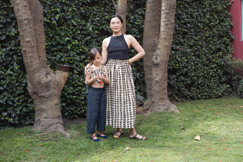 Classic Crow Skirt — Polka cotton by World of Crow for women in Singapore