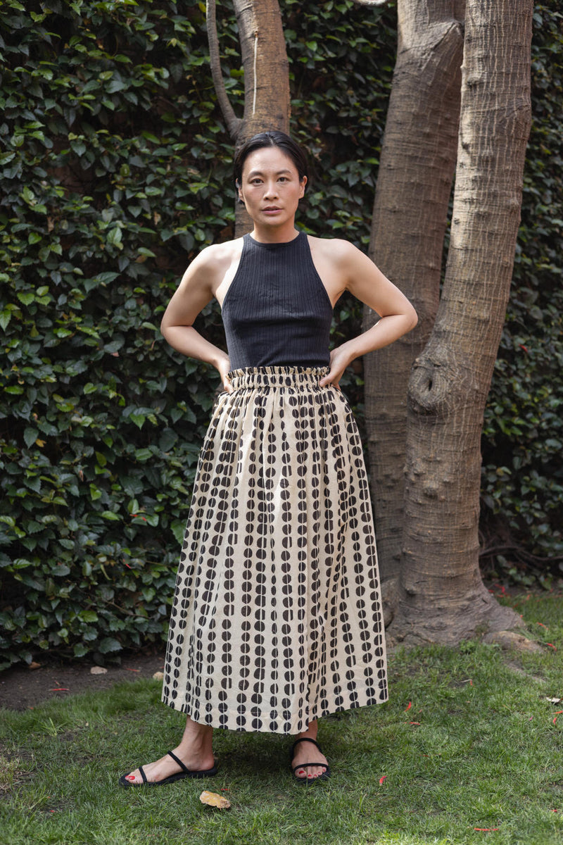 Classic Crow Skirt — Polka cotton by World of Crow for women in Singapore