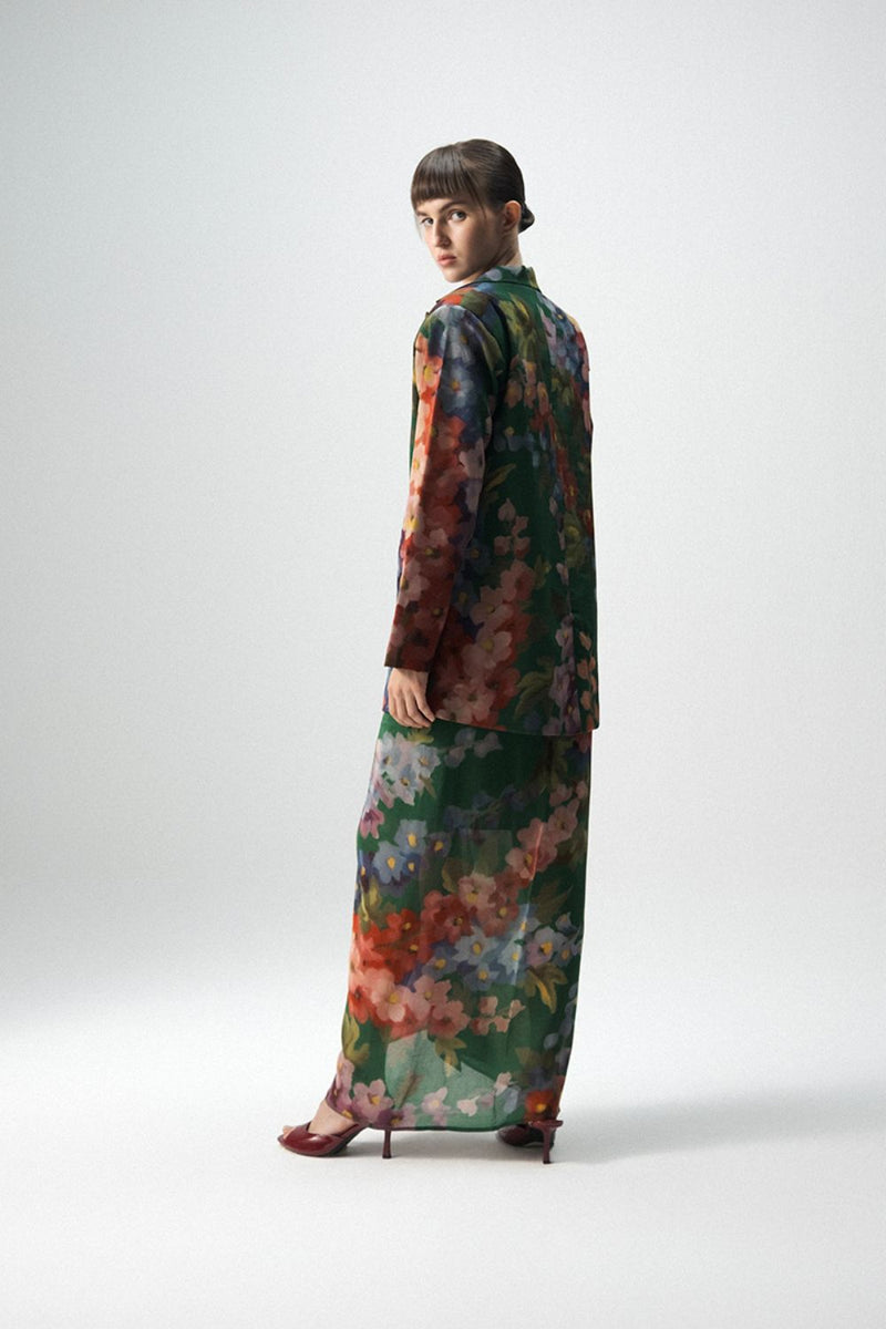 THEA BLAZER & SKIRT SET mul by Yam in multi color for women in Singapore