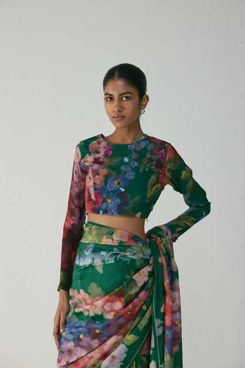 THEA BLOUSE mul by Yam in multi color for women in Singapore