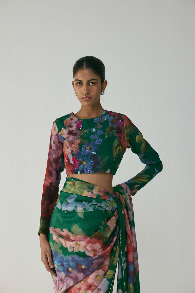 THEA BLOUSE mul by Yam in multi color for women in Singapore