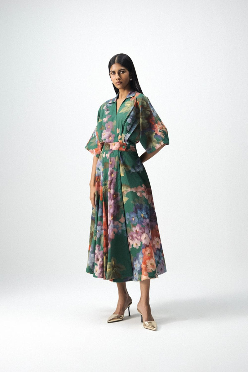 THEA SHIRT DRESS poplin by Yam in multi color for women in Singapore
